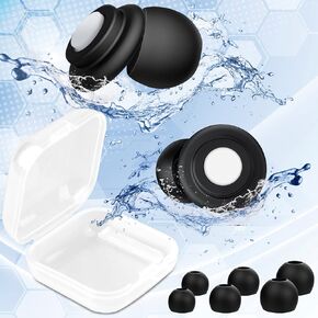 سدادات أذن الحفلات الموسيقية عالية الدقة من Micesea - سدادات أذن لتقليل الضوضاء، حماية السمع قابلة لإعادة الاستخدام لموسيقيي الحفلات الموسيقية والطائرات والدراجات النارية وحساسية النوم والضوضاء - 8 أطراف أذن بمقاس XS، S، M، L in Kuwait