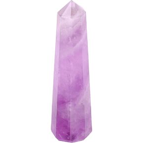 Amethyst Wand Large - Crystal Gemstones Healing - Luck Crystal - Wand with Crystal - Amethyst Crystal - Healing Reiki Crystals - Gemstone Wand - Good Luck Gift