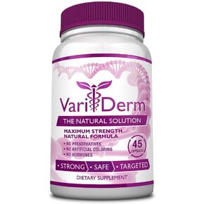 VariDerm: The Varicose and Spider Vein Solution (1 Bottle) Improves Appearance of Varicose & Spider Veins - Relieves Varicose Vein Discomfort, Pain & Strain. Supports Healthy Vein Tissue Development in Saudi Arabia
