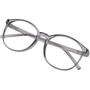 VisionGlobal Blue Light Blocking Glasses for Women/Men, Anti Eyestrain, Stylish Oval Frame, Anti Glare (Leopard, 0.25 Magnification)