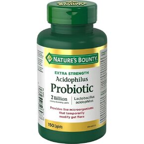 Nature's Bounty Acidophilus Probiotic 2 Billion, 150 caplets in Kuwait