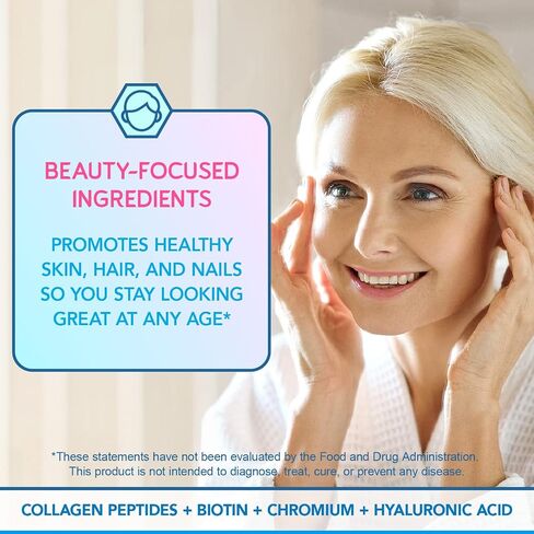 BioEmblem Beauty Probiotics for Women, 35 Billion CFU 14 Strains with Biotin, Collagen, Prebiotics for Digestive Health, Hair Skin and Nails, Vaginal Probiotics Supplement, Shelf Stable, 60 Caps in Kuwait