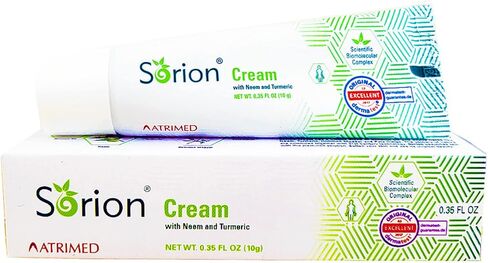 Sorion Herbal Cream - Eczema Psoriasis - for Dry, Flaky, Itchy Skin Relief and Support with Coconut Oil, Neem, Turmeric (Travel-Size) in Saudi Arabia