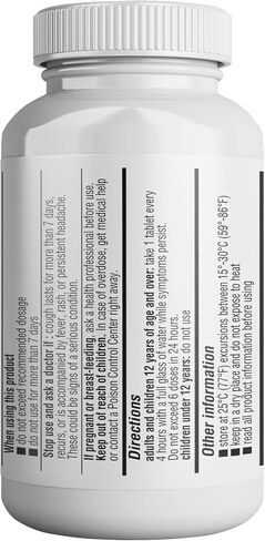 Health Pharma Mucus Relief Guaifenesin 400 mg مقشع سريع المفعول، رقيق ويخفف المخاط والسعال والبرد والأنفلونزا أقارنه بالمكونات النشطة Mucinex (صغير، 60 قطعة) in Kuwait