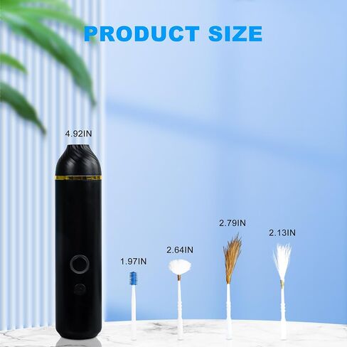 TopQuaFocus Electric Decompression Ear Picker,Electric Ear Cleaner Earwax Removal Kit, Ear Cleaning Tool with A Variety of Soothing Nature Music and 4 Eco-Animal Fluffs in Kuwait