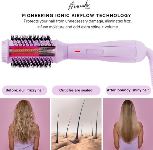 Mermade Hair | 2.3" Blow Dry Brush | 2 In 1 Blow Dryer For Bouncy Blowout in Saudi Arabia