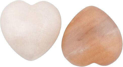 Rockcloud Healing Crystal Rhodonite Heart Love المنحوت على النخيل القلق حجر شاكرا ريكي التوازن، 0.59 بوصة، حزمة من 10 in Kuwait