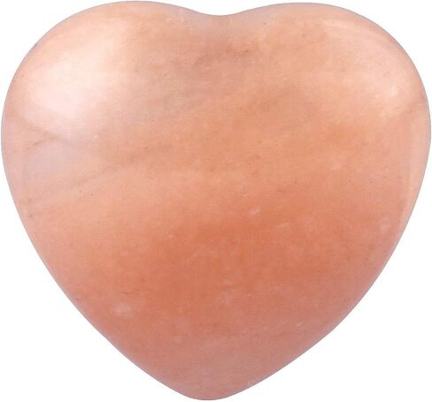 Rockcloud Healing Crystal Rhodonite Heart Love المنحوت على النخيل القلق حجر شاكرا ريكي التوازن، 0.59 بوصة، حزمة من 10 in Kuwait