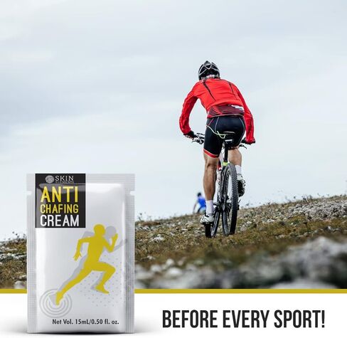 سكين اليمنتس كريم مضاد للتهيج عبوة من 20 كيس لتجنب الاحتكاك والبثور والطفح الجلدي، اكياس سهلة الحمل تدوم حتى 400 ميل (10 اونصة سائلة) ابيض in Kuwait