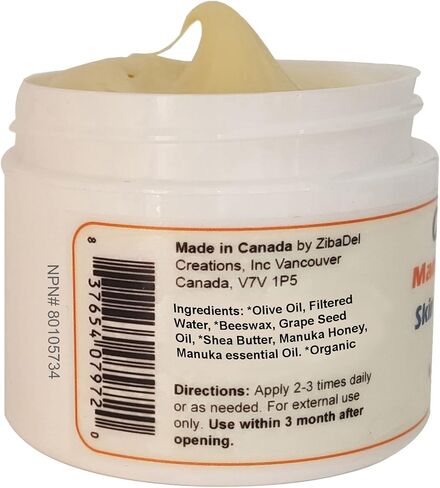 Organic Manuka Honey Intense Moisturizing Cream to Hydrate, Soothe and Relive From Itching Skin Disorders. Relieves Itching for Soft, Clear Baby-Skin All Over Body. Rich in Vitamin E in Saudi Arabia