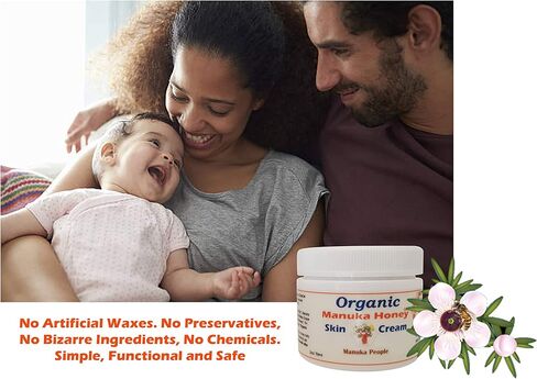Organic Manuka Honey Intense Moisturizing Cream to Hydrate, Soothe and Relive From Itching Skin Disorders. Relieves Itching for Soft, Clear Baby-Skin All Over Body. Rich in Vitamin E in Saudi Arabia