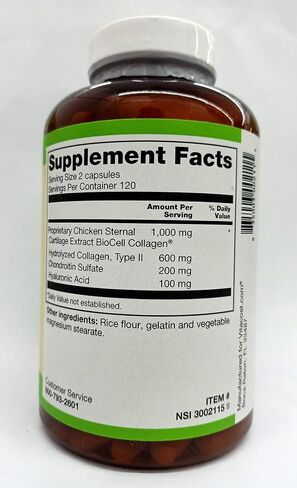 Vitacost ROOT2 BioCell Collagen مع حمض الهيالورونيك - 100 مليجرام لكل وجبة - 240 كبسولة in Saudi Arabia