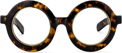 Zeelool Retro Thick Round Blue Light Blocking Glasses for Women Men Calhoun ZOA01776 in Kuwait