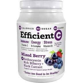 ANDREW LESSMAN Efficient C Mixed Berry 30 Packets – Immune, Energy, Stress and Eye Health Support. Reinvention of The Vitamin C Drink. No Calories. No Sugar. No Carbs. Easy to Mix.