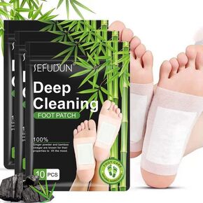 Foot Pads (30 PCS), Deep Cleansing Foot Patches with Bamboo Vinegar and Ginger Powder, Relieve Stress, Improve Sleep and Relaxation in Saudi Arabia