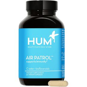 HUM Air Patrol - مكمل مناعي مع فيتامين C والحمضيات الحيوية - يدعم حاجز الجلد والرئتين والاستجابة المناعية (30 كبسولة نباتية) in Kuwait