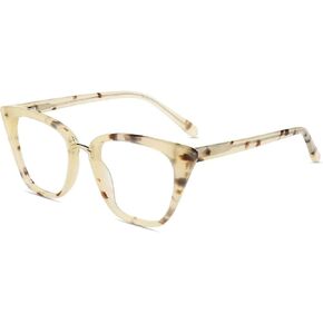 نظارات قراءة الكمبيوتر Firmoo Blue Light Blocking Vintage Cateye TR90 للنساء مع التكبير