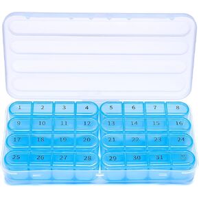 Windtrace Monthly Pill Organizer 1 Times a Day,30 Day Pill Box,One Month Pill Case Once a Day,31 Day Pill Holder Medicine Organizer for Vitamin in Kuwait