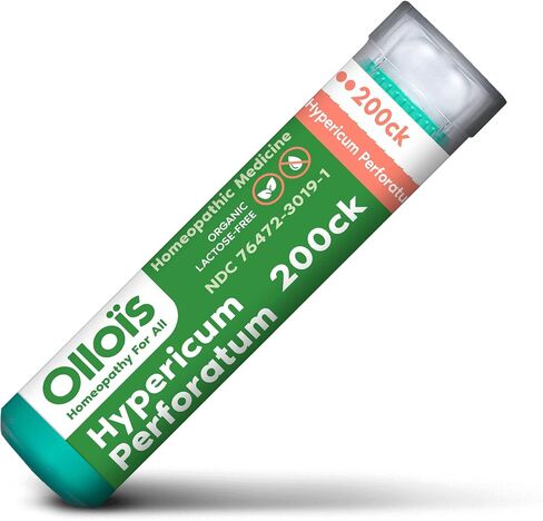 OLLOIS Hypericum Perforatum 200ck، عضوي، خالي من اللاكتوز، نباتي، طب المثلية، 80 حبة (عبوة من 1) in Saudi Arabia