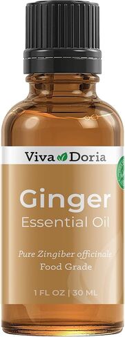 Viva Doria 100% Pure Ginger Fresh Essential Oil, Undiluted, Food Grade, 1 Fluid Ounce (30 mL) in Kuwait