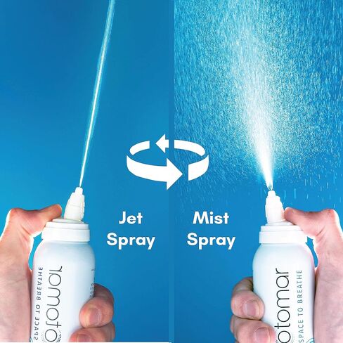 otomar Adults Daily Hygiene Saline Nasal Spray, Sinus Rinse Nose Cleaner Saline Solution, Fast Mucus Relief Nasal Wash for Sinus Symptoms and Allergy Relief, Nose Moisturizer, 4.2 oz Pack of 2 in Saudi Arabia