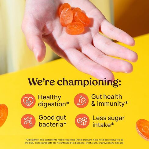 أنبوب مثل البطل علكات الألياف الفائقة للبالغين والأطفال | وجبة خفيفة عالية الألياف | تركيبة البريبايوتك لصحة الجهاز الهضمي | نكهة الفراولة والتوت الجديدة | نباتي - 6 عبوات in Kuwait