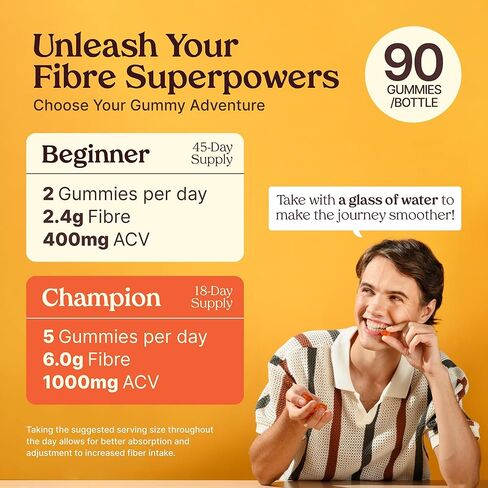 أنبوب مثل البطل علكات الألياف الفائقة للبالغين والأطفال | وجبة خفيفة عالية الألياف | تركيبة البريبايوتك لصحة الجهاز الهضمي | نكهة الفراولة والتوت الجديدة | نباتي - 6 عبوات in Kuwait