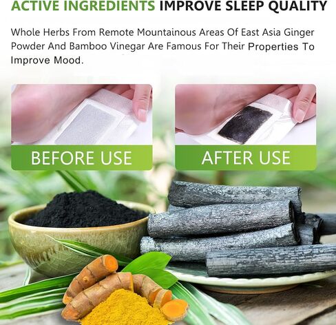 Foot Pads (30 PCS), Deep Cleansing Foot Patches with Bamboo Vinegar and Ginger Powder, Relieve Stress, Improve Sleep and Relaxation in Saudi Arabia