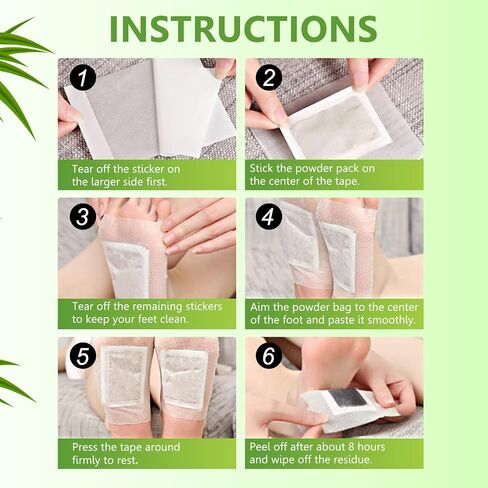 Foot Pads (30 PCS), Deep Cleansing Foot Patches with Bamboo Vinegar and Ginger Powder, Relieve Stress, Improve Sleep and Relaxation in Saudi Arabia