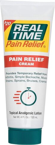 Real Time Pain Relief Cream - 5oz Tube | Versatile Relief for Muscle Pain, Joint Discomfort, and Arthritis | 17 Natural Ingredients Including Arnica, Capsicum, Menthol, MSM, and Emu Oil in Saudi Arabia