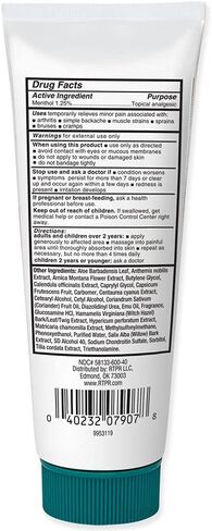 Real Time Pain Relief Cream - 5oz Tube | Versatile Relief for Muscle Pain, Joint Discomfort, and Arthritis | 17 Natural Ingredients Including Arnica, Capsicum, Menthol, MSM, and Emu Oil in Saudi Arabia