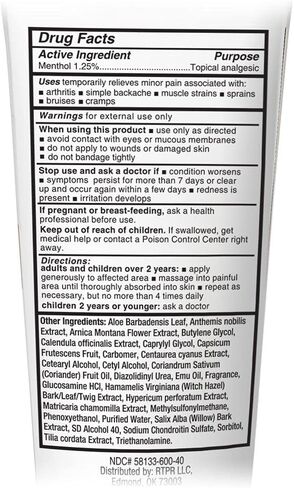 Real Time Pain Relief Cream - 5oz Tube | Versatile Relief for Muscle Pain, Joint Discomfort, and Arthritis | 17 Natural Ingredients Including Arnica, Capsicum, Menthol, MSM, and Emu Oil in Saudi Arabia