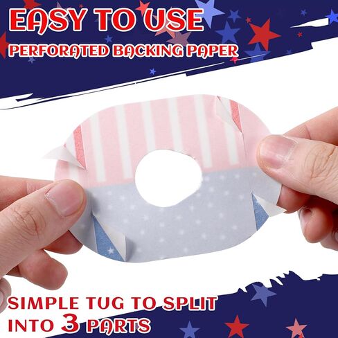 Mixweer Adhesive Patches Compatible with Dexcom G7 Sweatproof Pre Cut Adhesive Tape US Flag CGM Sensor Patches for Continuous Glucose Monitor Protection(24 Pcs) in Saudi Arabia
