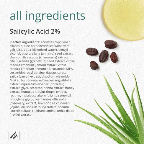 غسول طبي لفروة الرأس والجسم من هوم هيلث (3 عبوات) - حمض الساليسيليك، 236 مل - يخفف الحكة والاحمرار والتهيج من القشرة والتهاب الجلد الدهني - لا يحتوي على عناصر معدلة وراثيا، خالٍ من البارابين، نباتي in Kuwait