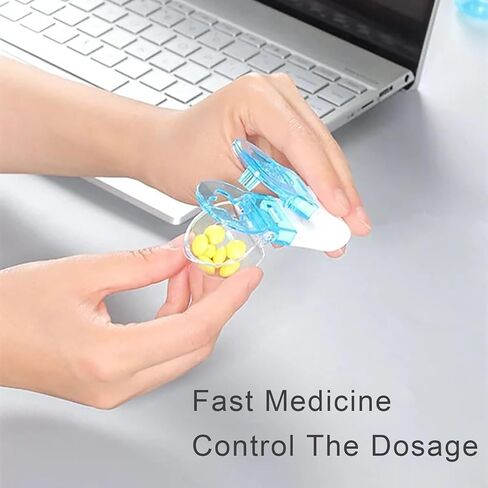 Portable Pill Taker Remover, Pill Remover Tools Tablet Dispenser, Easy to Take Out Pills from Package, Pill Punch Tool for Blister Packs, No Contact Easy to Take Medicine Out Tool (2Pack) in Kuwait