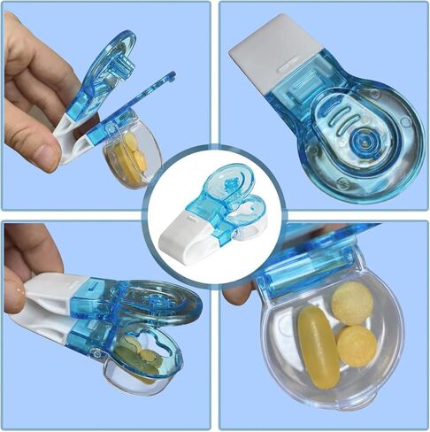 Portable Pill Taker Remover, Pill Remover Tools Tablet Dispenser, Easy to Take Out Pills from Package, Pill Punch Tool for Blister Packs, No Contact Easy to Take Medicine Out Tool (2Pack) in Kuwait
