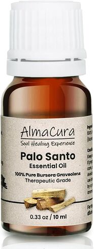 زيت الماكورا بالو سانتو العطري. 10 مل (0.33 أونصة) نقي 100%. الدرجة العلاجية. من المصدر البيروفي المحصود أخلاقيا. التأمل وتخفيف التوتر وتطهير الطاقة. تجربة شفاء الروح in Kuwait