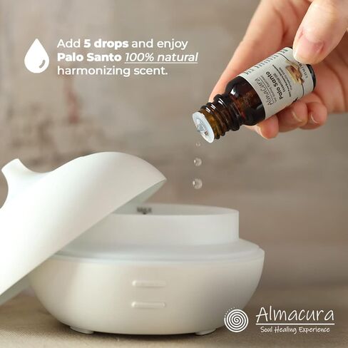 زيت الماكورا بالو سانتو العطري. 10 مل (0.33 أونصة) نقي 100%. الدرجة العلاجية. من المصدر البيروفي المحصود أخلاقيا. التأمل وتخفيف التوتر وتطهير الطاقة. تجربة شفاء الروح in Kuwait