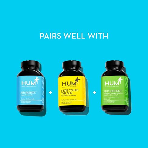 HUM Air Patrol - مكمل مناعي مع فيتامين C والحمضيات الحيوية - يدعم حاجز الجلد والرئتين والاستجابة المناعية (30 كبسولة نباتية) in Kuwait