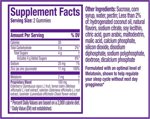 Vicks, ZzzQuil Pure Zzzs Sleep + Immune Support Melatonin Sleep Aid Gummies, 26 Count in Saudi Arabia