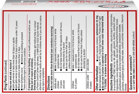 Tylenol Regular Strength Liquid Gels with 325 mg Acetaminophen, Pain Reliever & Fever Reducer, 90 ct in Saudi Arabia