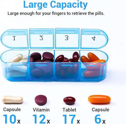 Windtrace Monthly Pill Organizer 1 Times a Day,30 Day Pill Box,One Month Pill Case Once a Day,31 Day Pill Holder Medicine Organizer for Vitamin in Kuwait