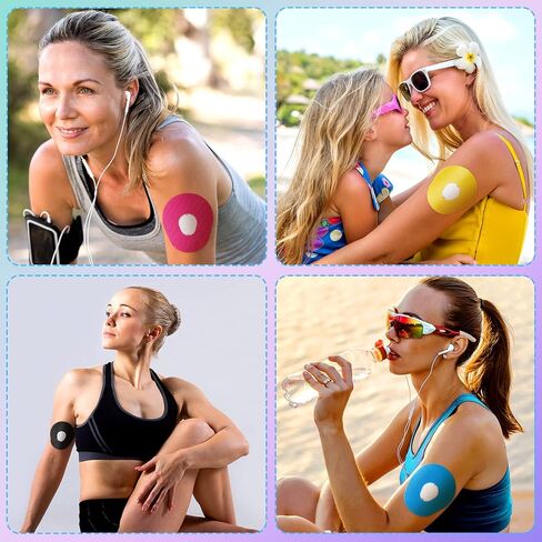 48 Pack Adhesive Patches Compatible with G7 Overpatch Flexible CGM Sensor Patch Easy to Use Breathable Bandage No Latex Sweatproof Overlay Patch for 10 Days Long Stay(Black) in Kuwait