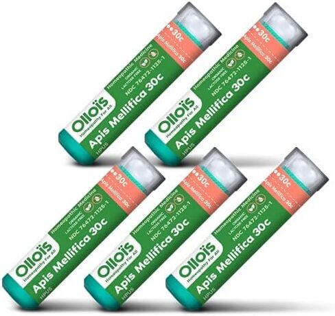 OLLOIS Apis Mellifica 30c, Organic, Lactose-Free Homeopathic Medicine, 80 Pellets (Pack of 1) in Saudi Arabia