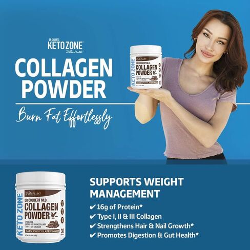 Divine Health Keto Zone Chocolate Collagen Powder in Kuwait