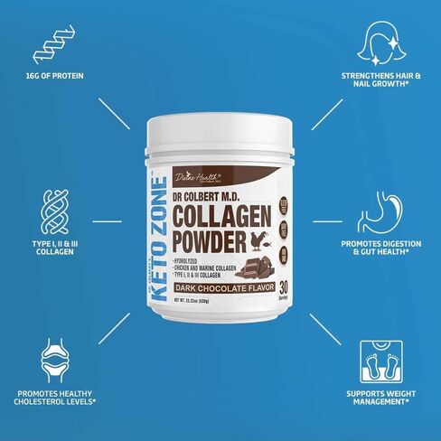 Divine Health Keto Zone Chocolate Collagen Powder in Kuwait