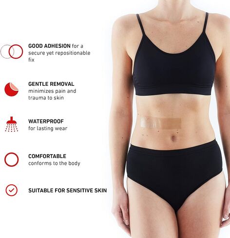 Neo G Opti-Heal Silicone Medical Tape for Wound Care – Medical Surgical Tape Sensitive Skin for Fixation of Wound Dressings, Bandages, Medical Devices - Adhesive First Aid Tape Roll -1 inch x 3.3 yd in Kuwait