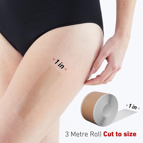 Neo G Opti-Heal Silicone Medical Tape for Wound Care – Medical Surgical Tape Sensitive Skin for Fixation of Wound Dressings, Bandages, Medical Devices - Adhesive First Aid Tape Roll -1 inch x 3.3 yd in Kuwait