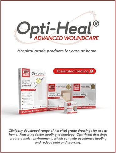 Neo G Opti-Heal Silicone Medical Tape for Wound Care – Medical Surgical Tape Sensitive Skin for Fixation of Wound Dressings, Bandages, Medical Devices - Adhesive First Aid Tape Roll -1 inch x 3.3 yd in Kuwait