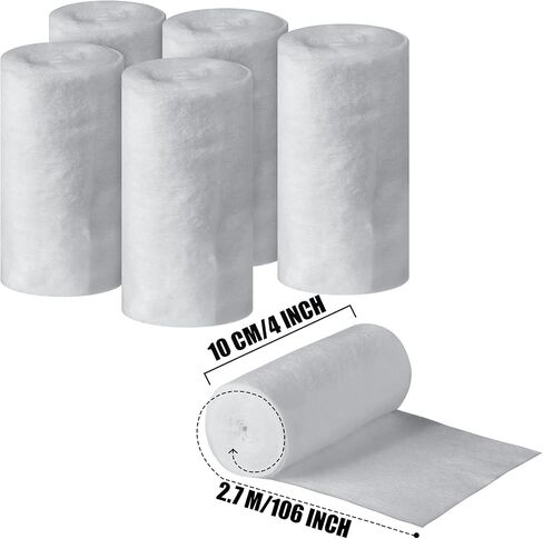Nuanchu 6 Rolls Soft Cast Padding for Plaster Cloth Bandage,2 Inch X 8.8 Ft in Saudi Arabia